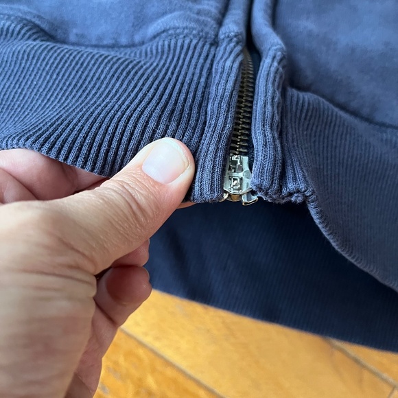 Navy Roots Zip Up Sweatshirt with Smith Embroidery - Picture 5 of 7